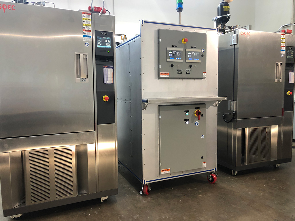 Pressure Impulse Fatigue/Burst Test Bench with Hot/Cold Temperature Stations